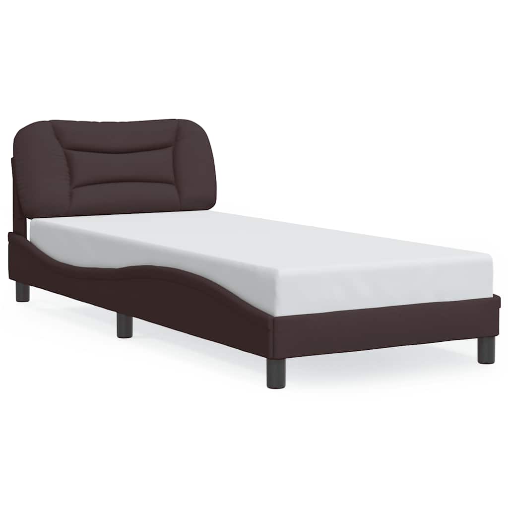 sengeramme uden madras Hvar Mørkebrun 90x200 cm Stof