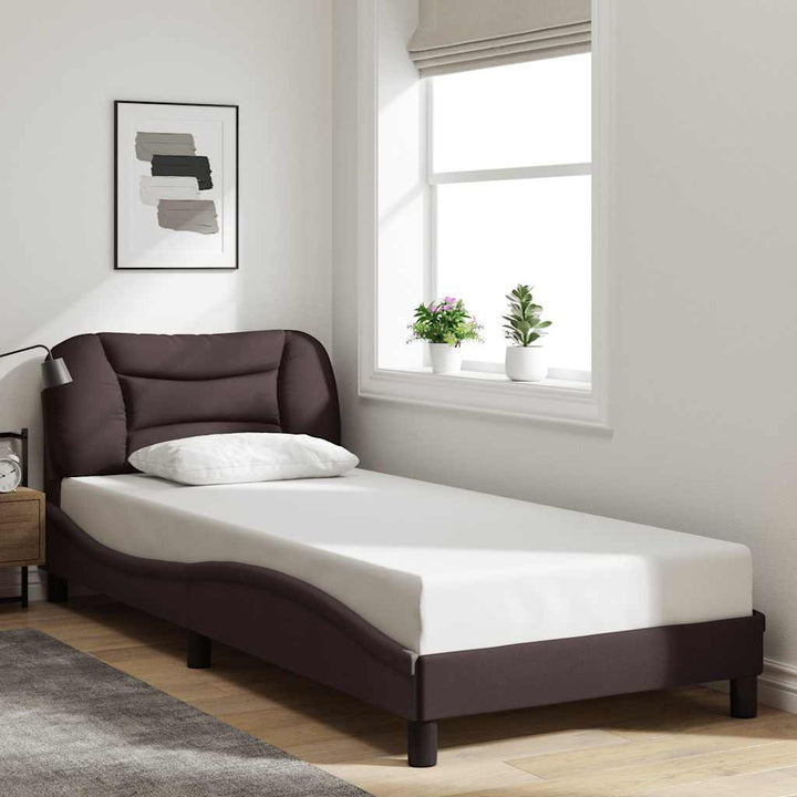 sengeramme uden madras Hvar Mørkebrun 90x200 cm Stof