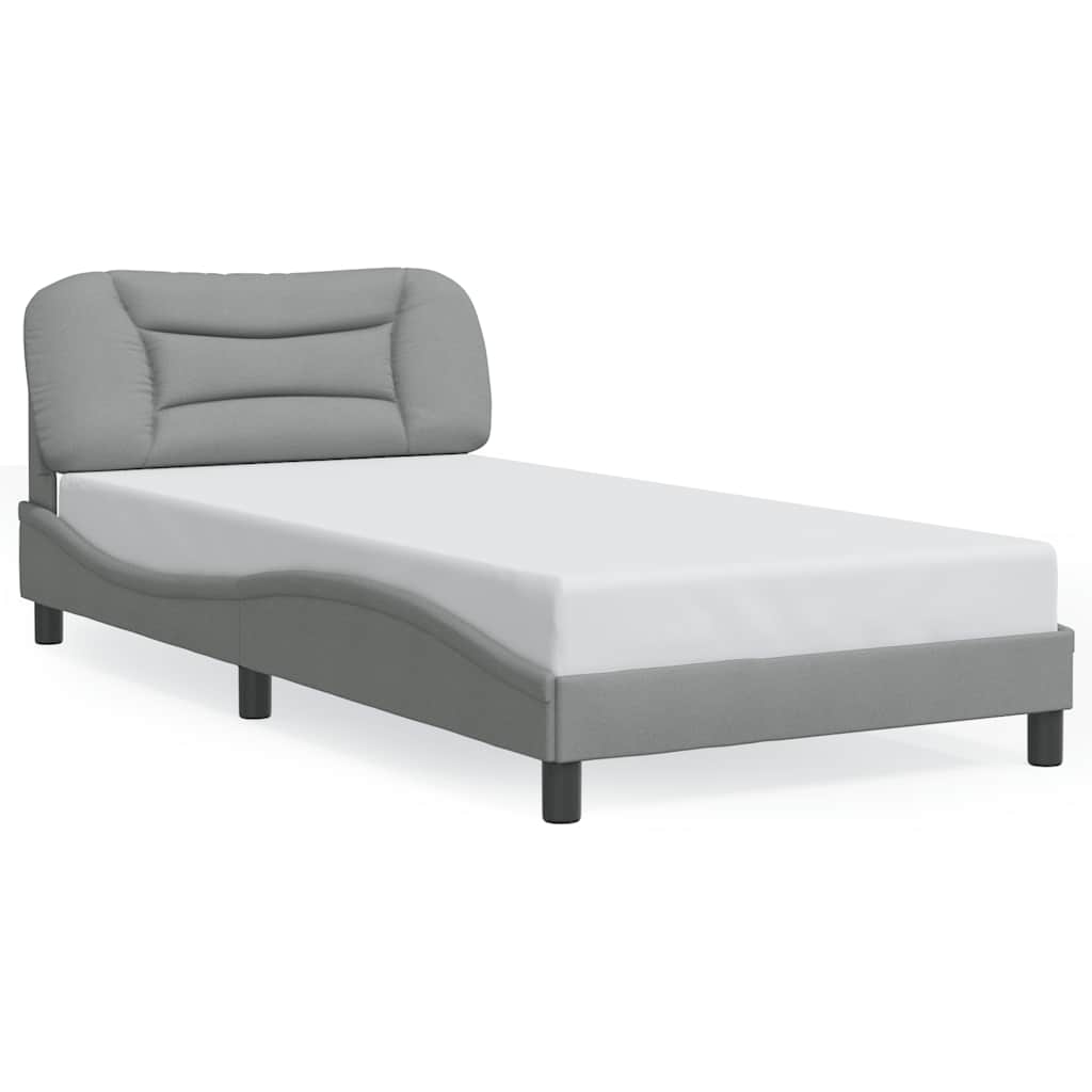 sengeramme uden madras Hvar Lysegrå 100x200 cm Stof