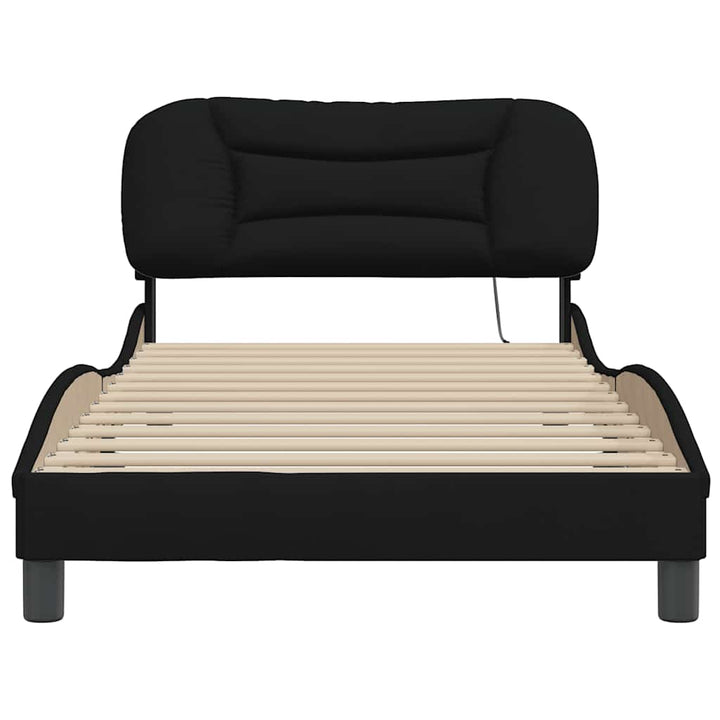 sengeramme uden madras Hvar Sort 100x200 cm Stof