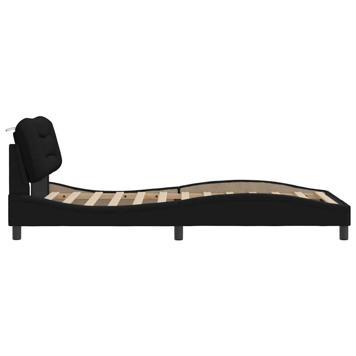 sengeramme uden madras Hvar Sort 100x200 cm Stof