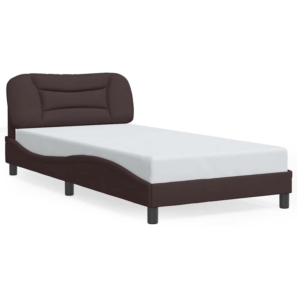 sengeramme uden madras Hvar Mørkebrun 100x200 cm Stof