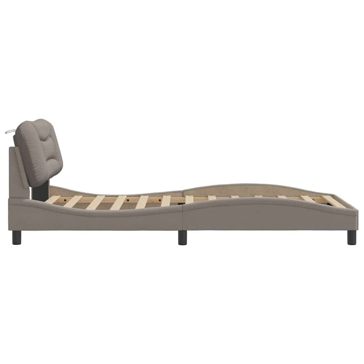 sengeramme uden madras Hvar Taupe 100x200 cm Stof