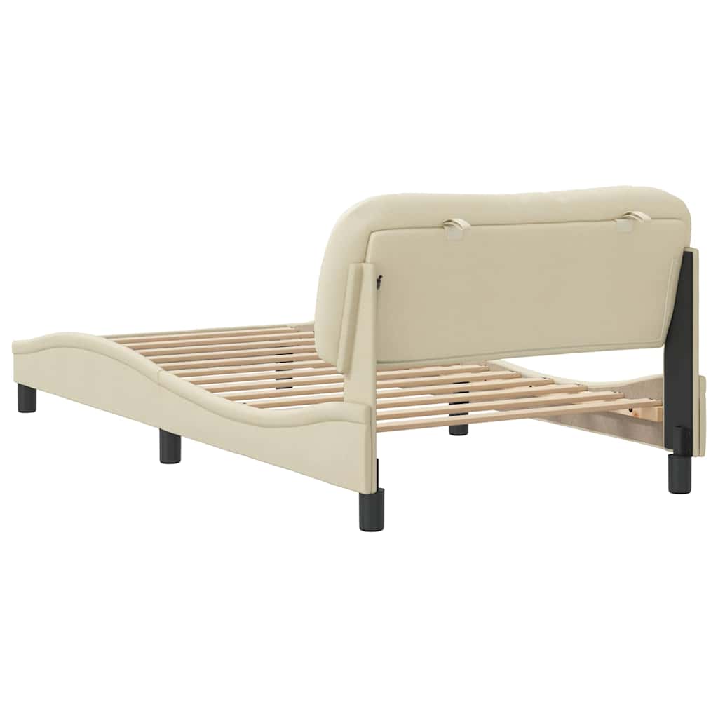 sengeramme uden madras Hvar Creme 100x200 cm Stof
