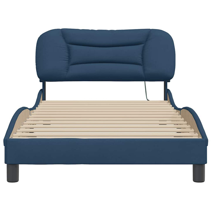 sengeramme uden madras Hvar 100x200 cm stof blå