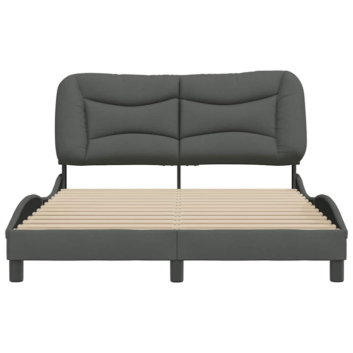 sengeramme uden madras Hvar 140x190 cm stof mørkegrå