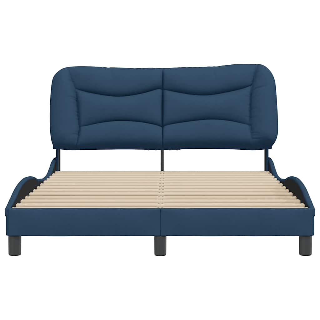 sengeramme uden madras Hvar 140x190 cm stof blå
