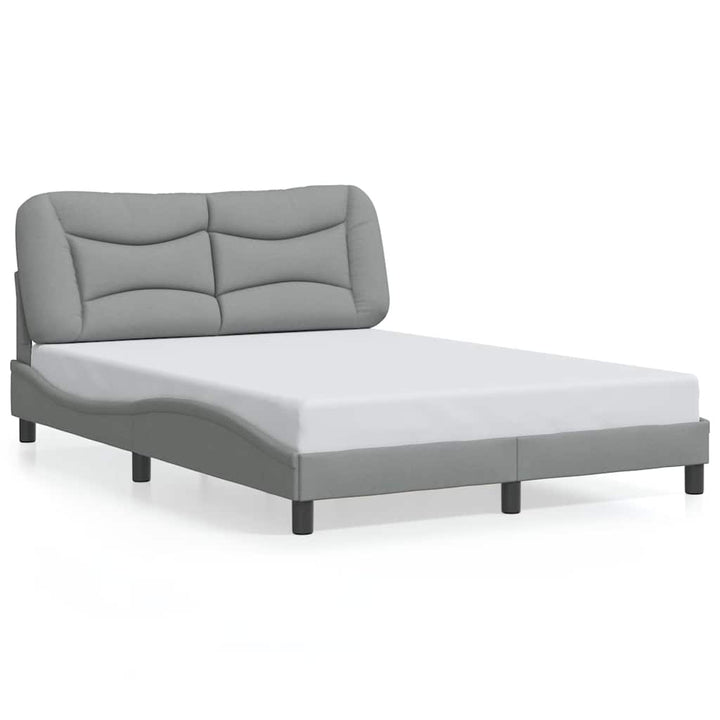 sengeramme uden madras Hvar 140x200 cm stof lysegrå