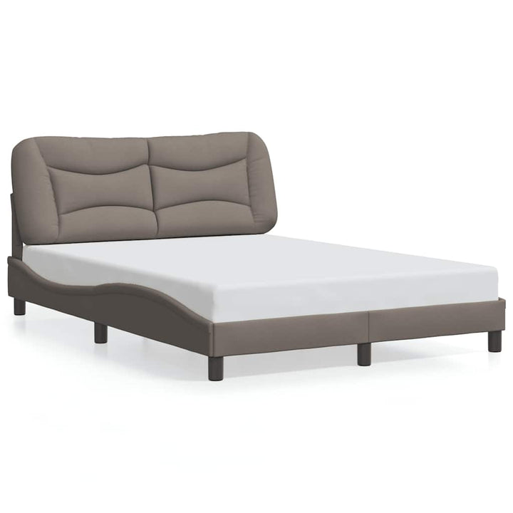 sengeramme uden madras Hvar 140x200 cm stof gråbrun