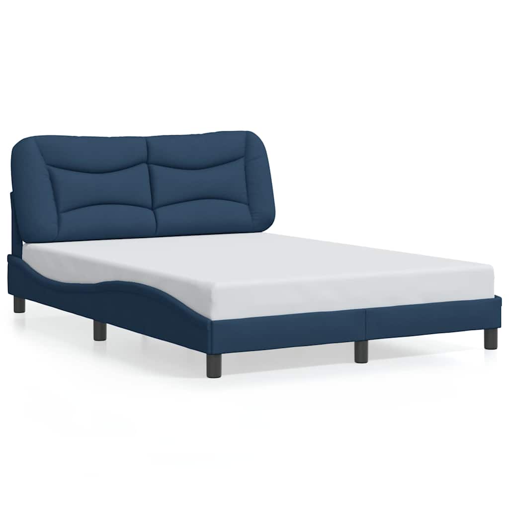 sengeramme uden madras Hvar 140x200 cm stof blå