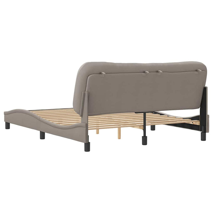 sengeramme uden madras Hvar 160x200 cm stof gråbrun