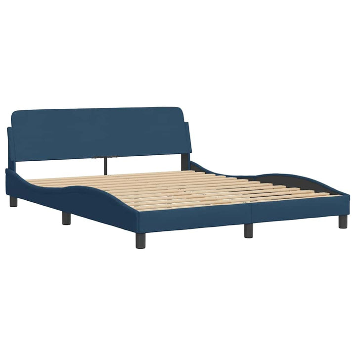 sengeramme uden madras Hvar 160x200 cm stof blå