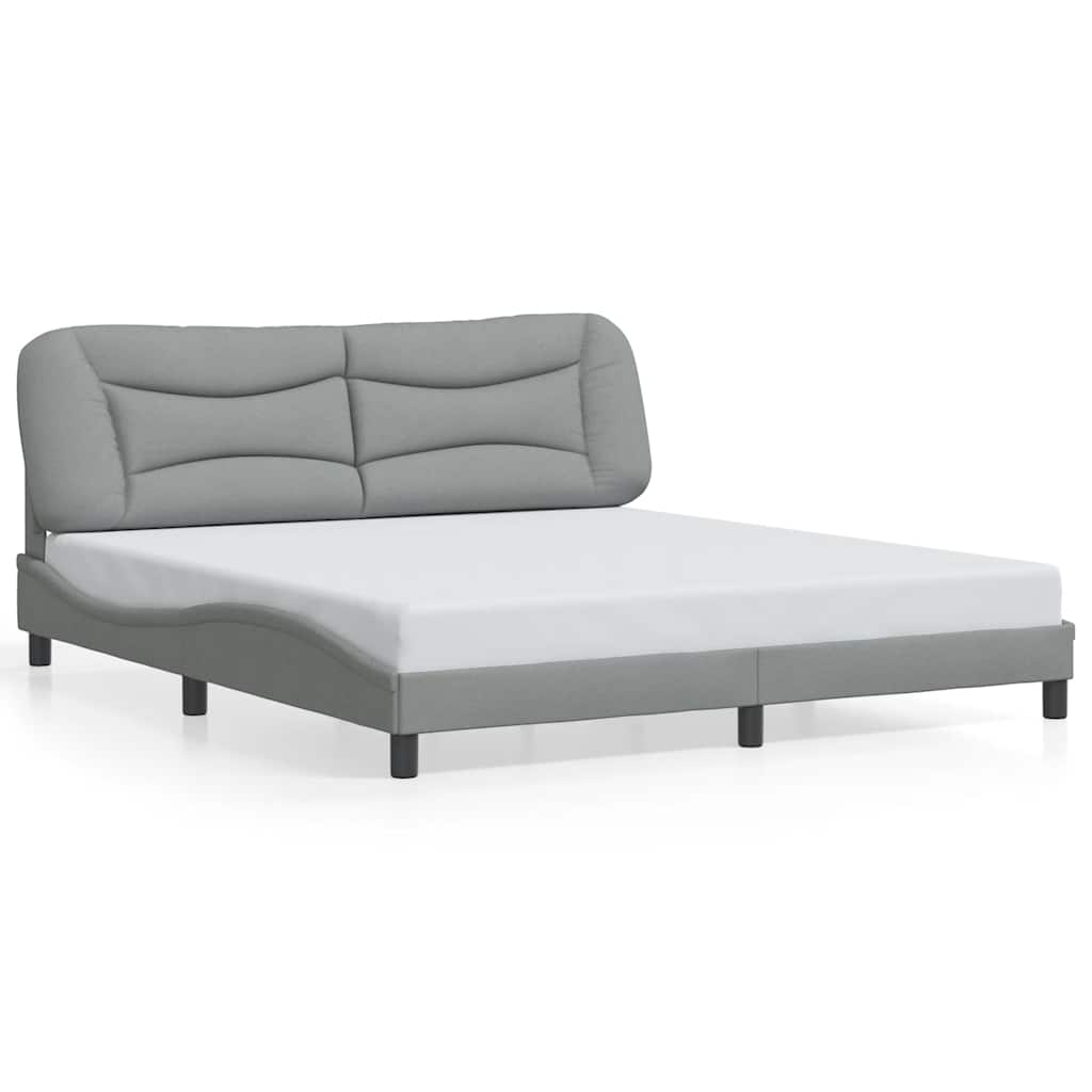 sengeramme uden madras Hvar 180x200 cm stof lysegrå