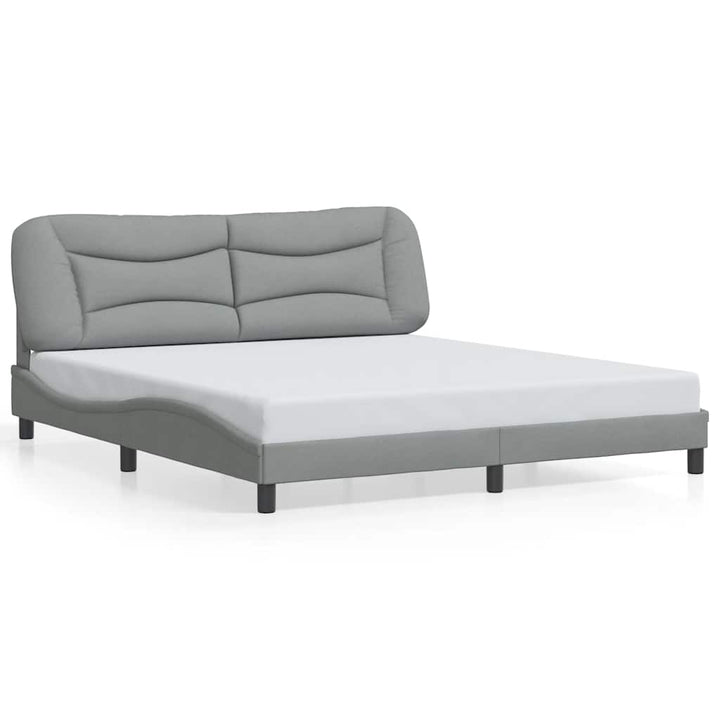 sengeramme uden madras Hvar 180x200 cm stof lysegrå