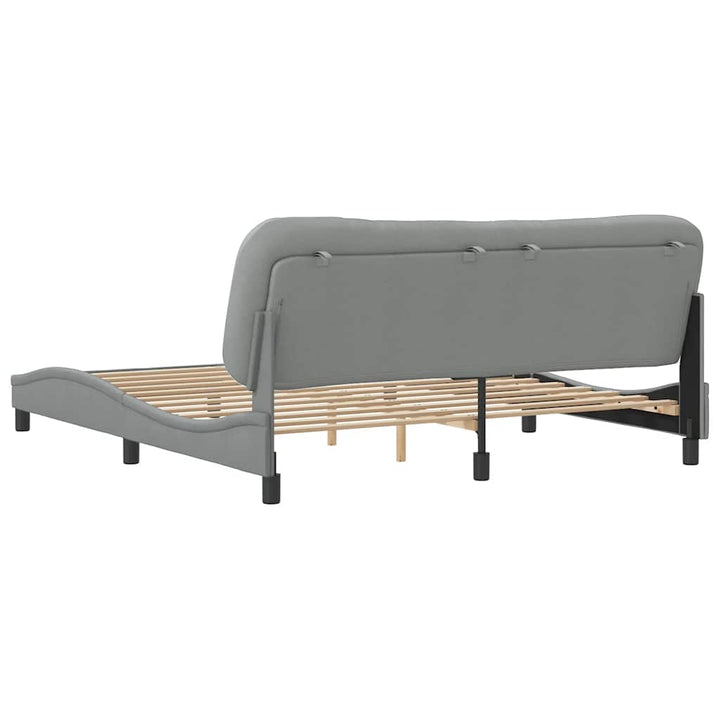 sengeramme uden madras Hvar 180x200 cm stof lysegrå