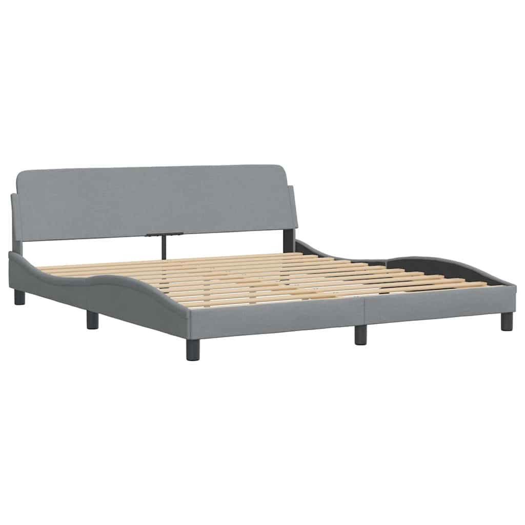 sengeramme uden madras Hvar 180x200 cm stof lysegrå