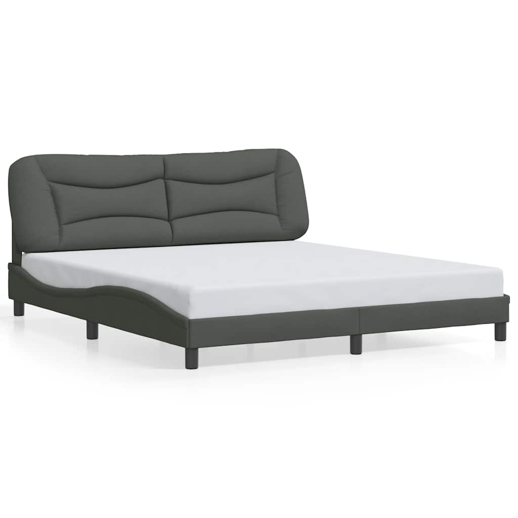 sengeramme uden madras Hvar 180x200 cm stof mørkegrå