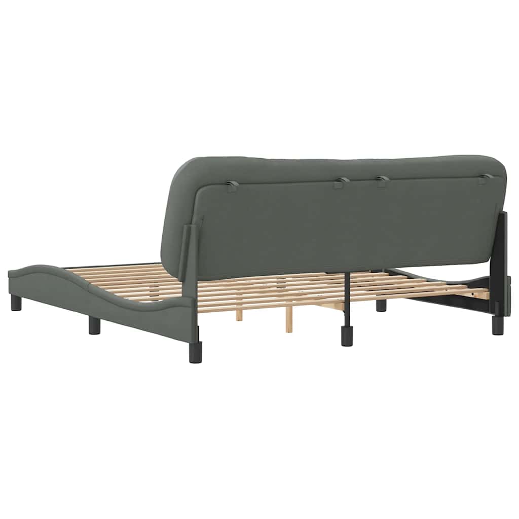 sengeramme uden madras Hvar 180x200 cm stof mørkegrå