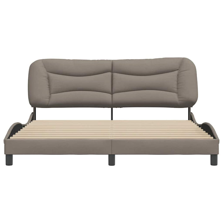 sengeramme uden madras Hvar 180x200 cm stof gråbrun