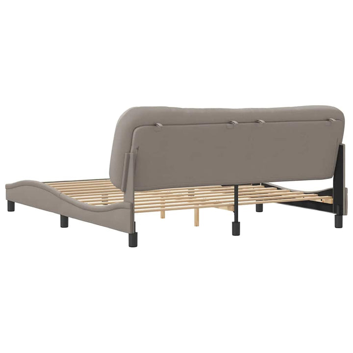 sengeramme uden madras Hvar 180x200 cm stof gråbrun