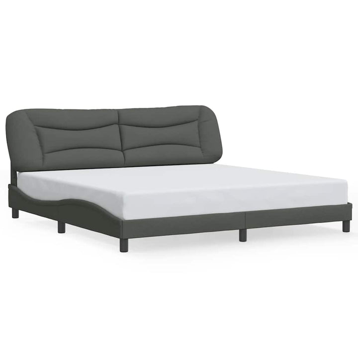 sengeramme uden madras Hvar 200x200 cm stof mørkegrå