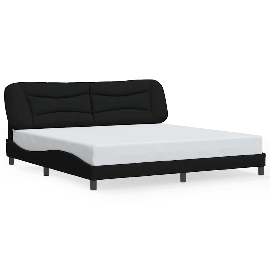 sengeramme uden madras Hvar 200x200 cm stof sort