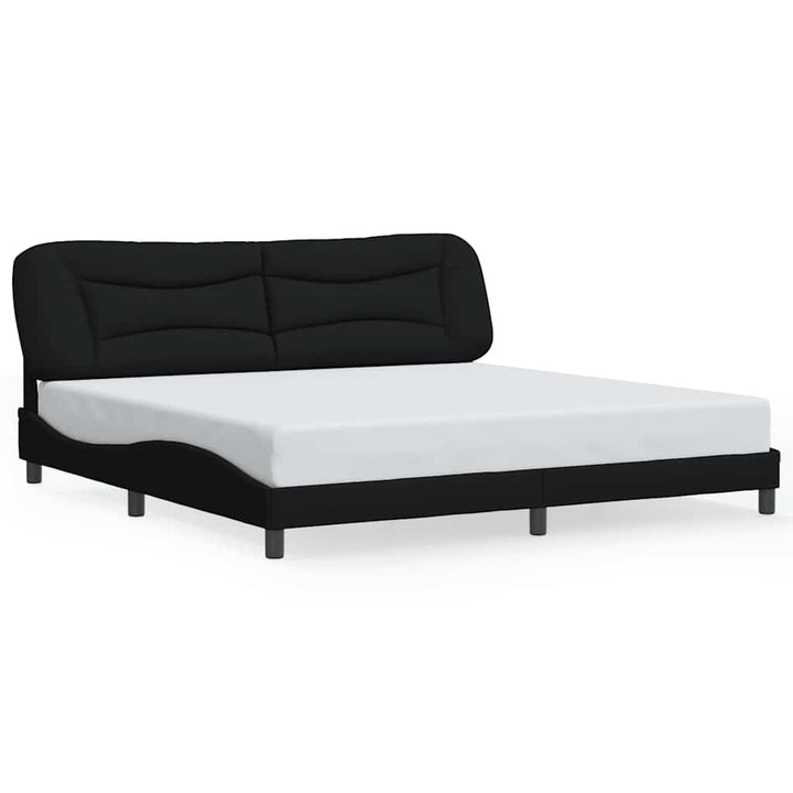 sengeramme uden madras Hvar 200x200 cm stof sort