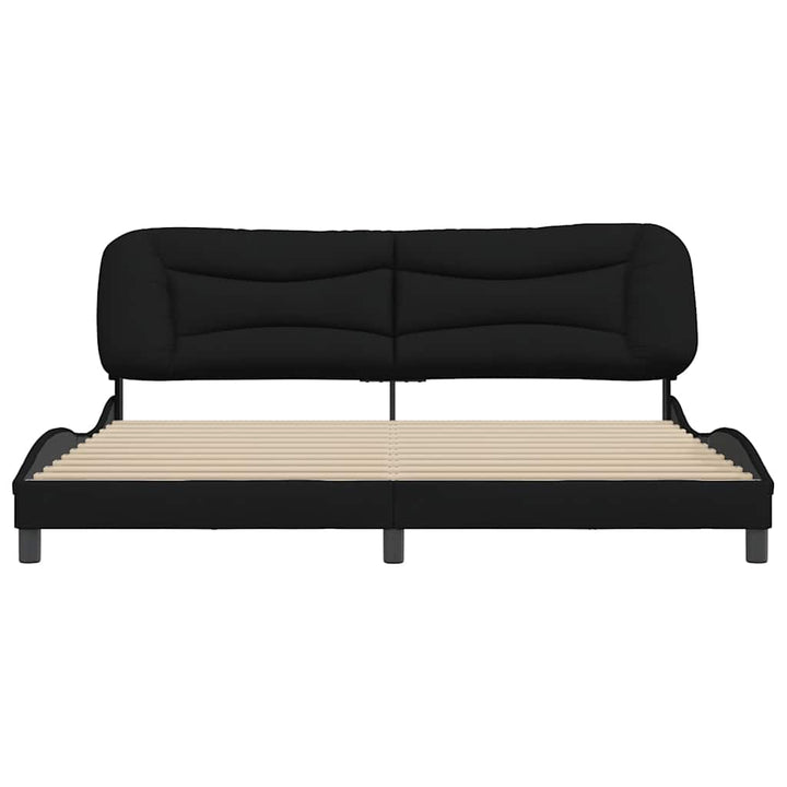 sengeramme uden madras Hvar 200x200 cm stof sort