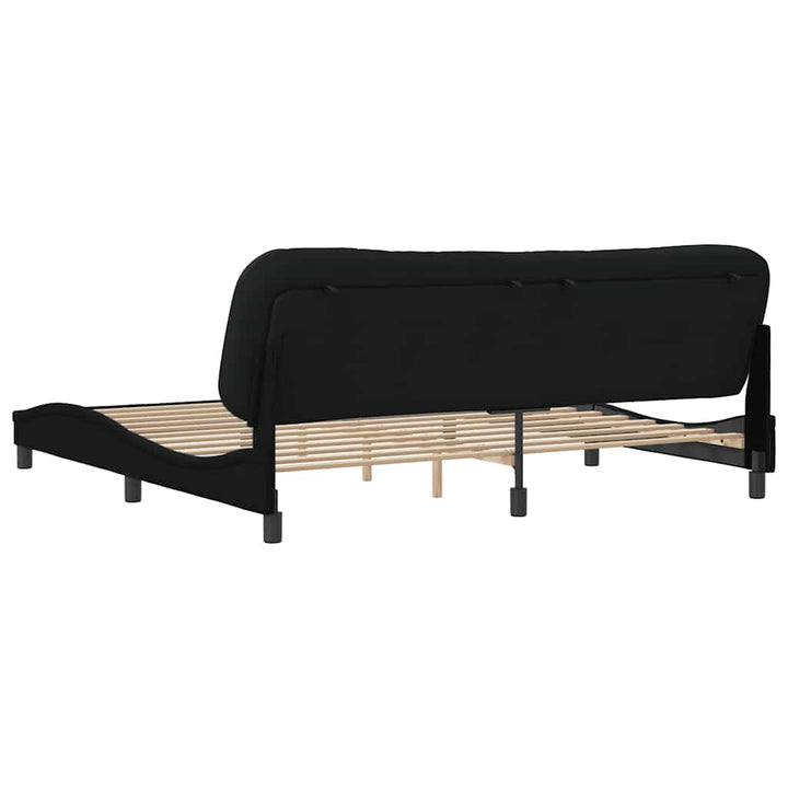sengeramme uden madras Hvar 200x200 cm stof sort