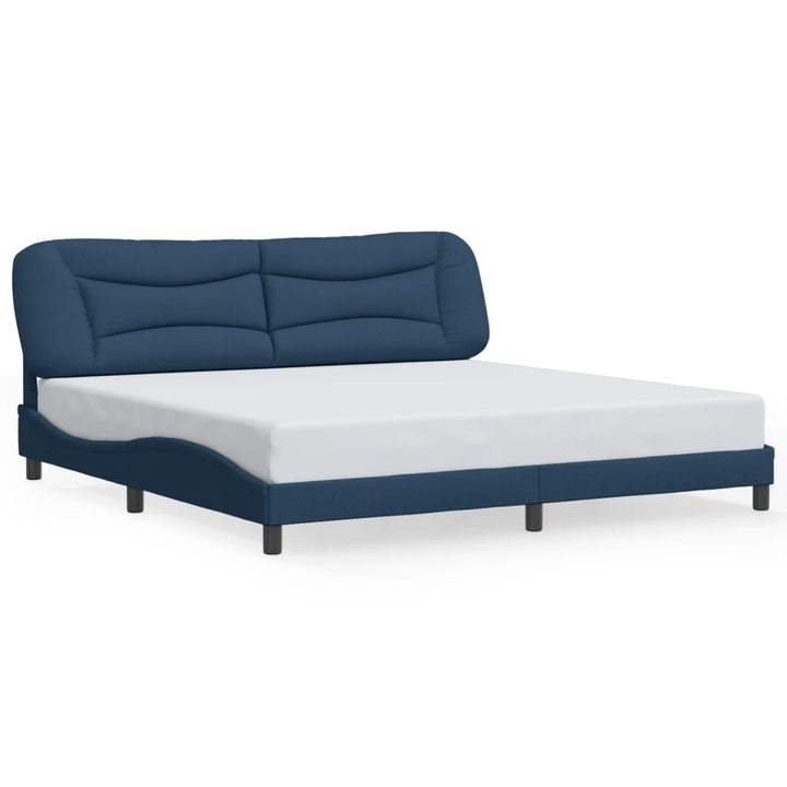 sengeramme uden madras Hvar 200x200 cm stof blå