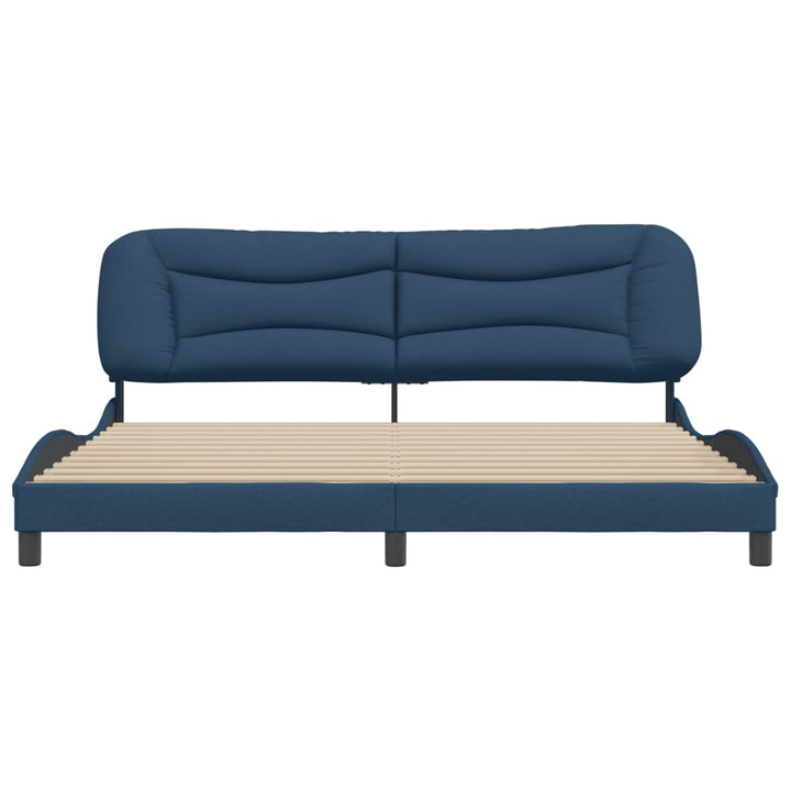 sengeramme uden madras Hvar 200x200 cm stof blå