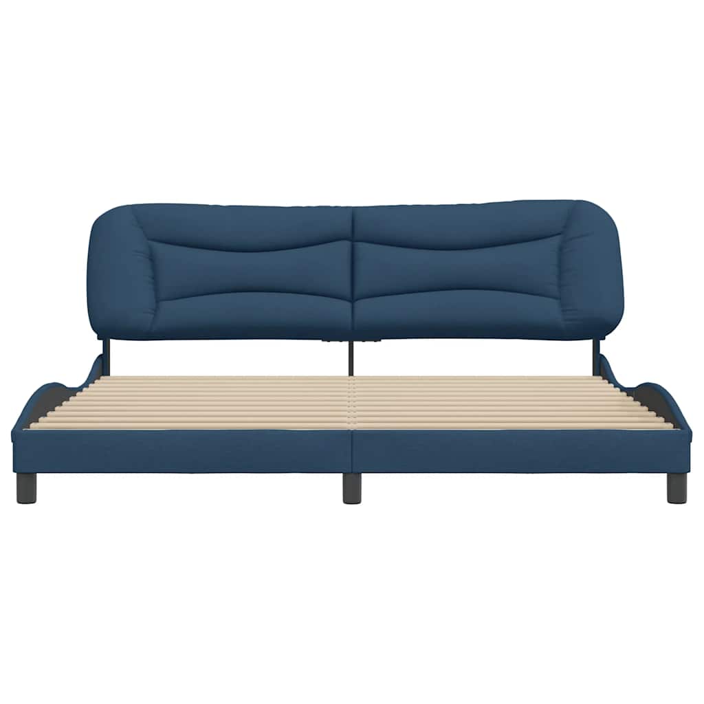 sengeramme uden madras Hvar 200x200 cm stof blå