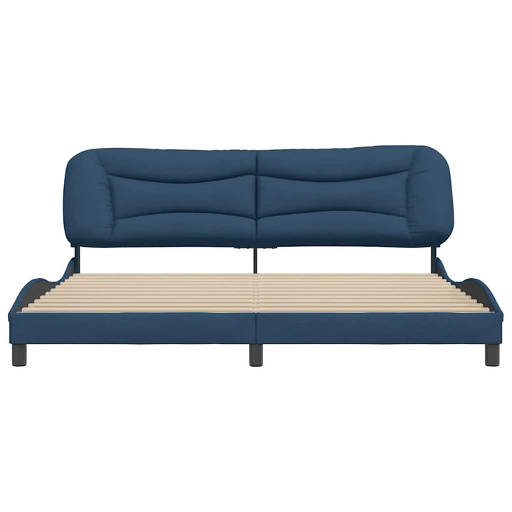 sengeramme uden madras Hvar 200x200 cm stof blå