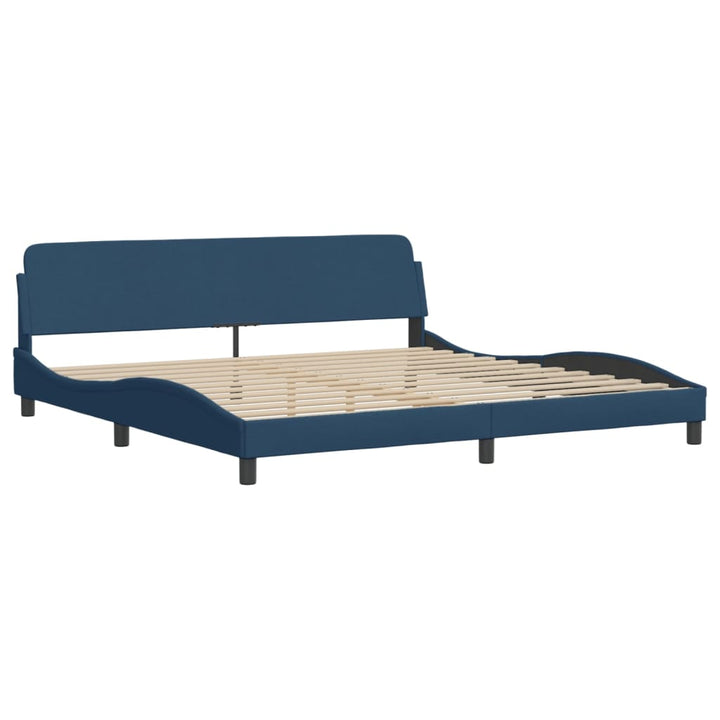 sengeramme uden madras Hvar 200x200 cm stof blå