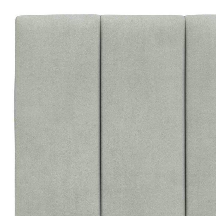 sengeramme uden madras Hanko Lysegrå 80x200 cm Fløjl