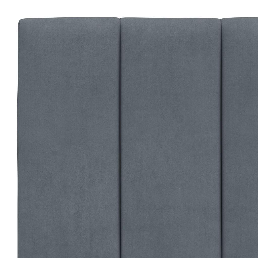 sengeramme uden madras Hanko Mørkegrå 80x200 cm Fløjl