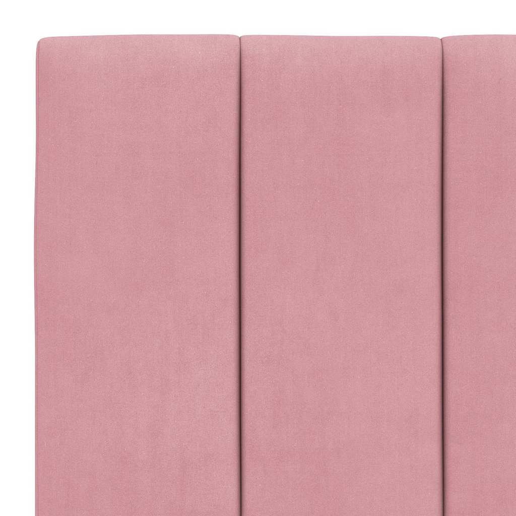 sengeramme uden madras Hanko 80x200 cm fløjl lyserød