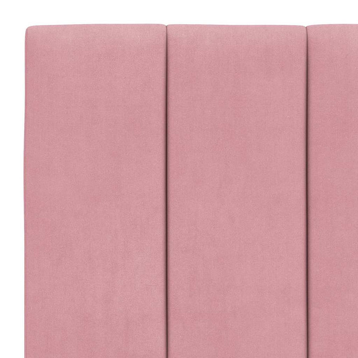 sengeramme uden madras Hanko 80x200 cm fløjl lyserød