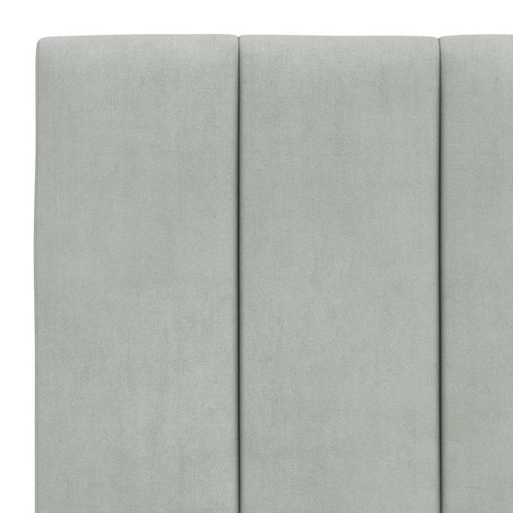 sengeramme uden madras Hanko Lysegrå 90x190 cm Fløjl