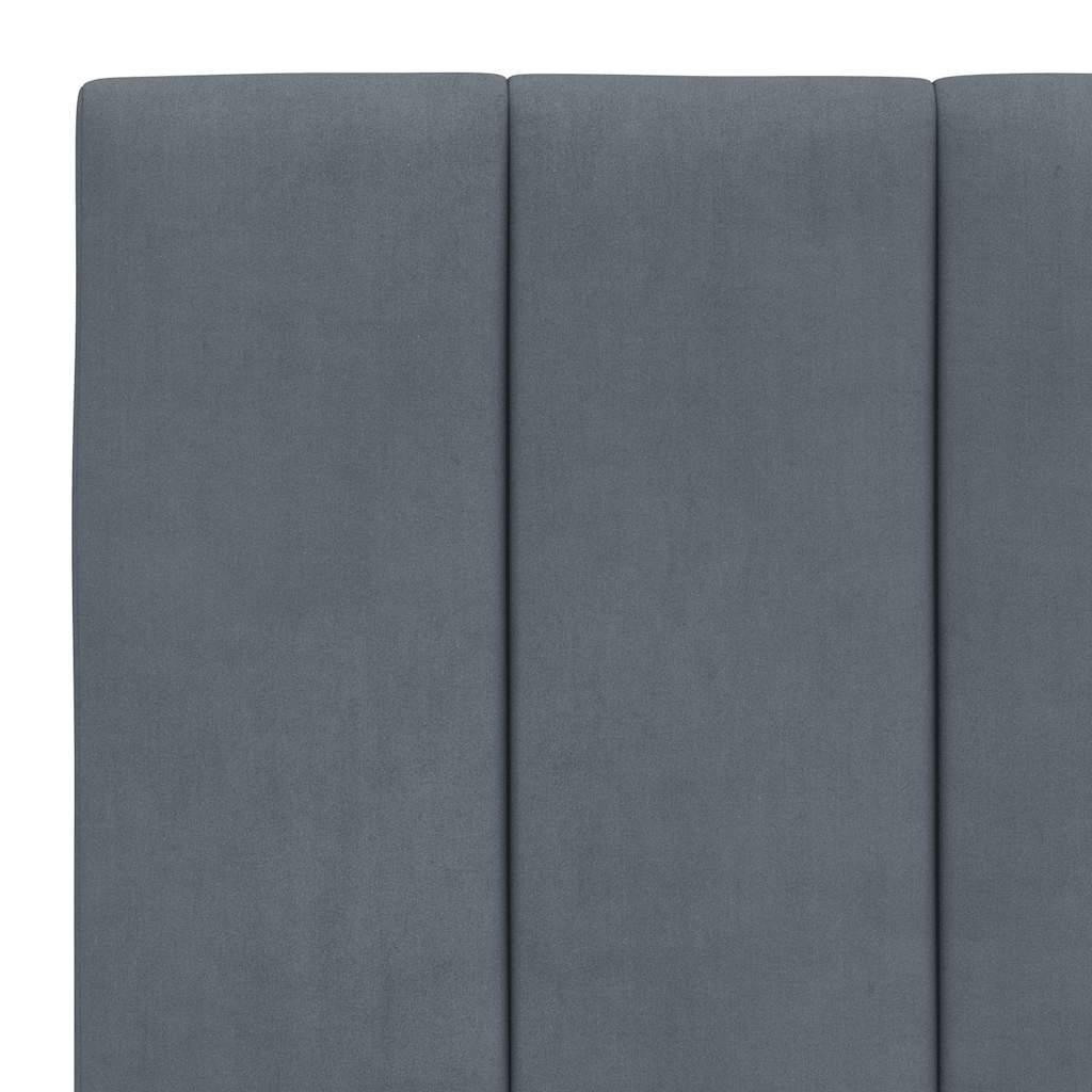 sengeramme uden madras Hanko Mørkegrå 90x190 cm Fløjl