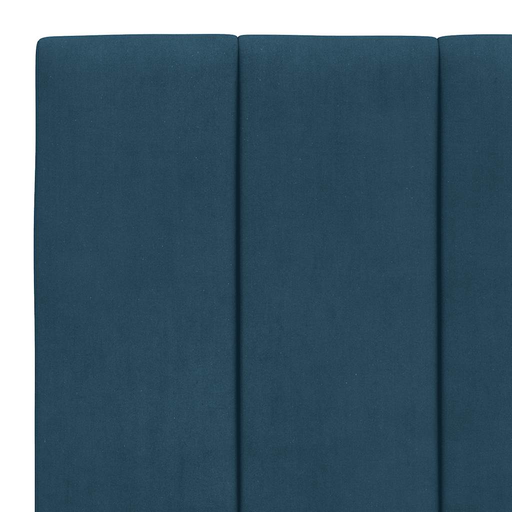 sengeramme uden madras Hanko 90x190 cm fløjl blå