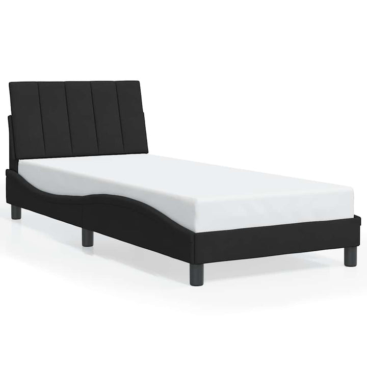 sengeramme uden madras Hanko 90x200 cm fløjl sort