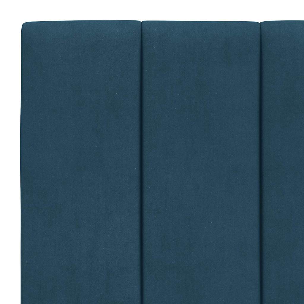 sengeramme uden madras Hanko 90x200 cm fløjl blå