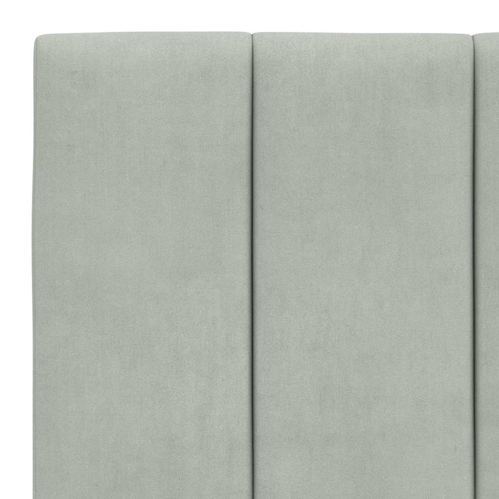 sengeramme uden madras Hanko Lysegrå 100x200 cm Fløjl