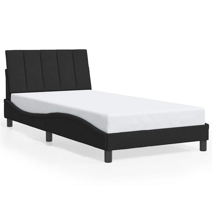 sengeramme uden madras Hanko Sort 100x200 cm Fløjl