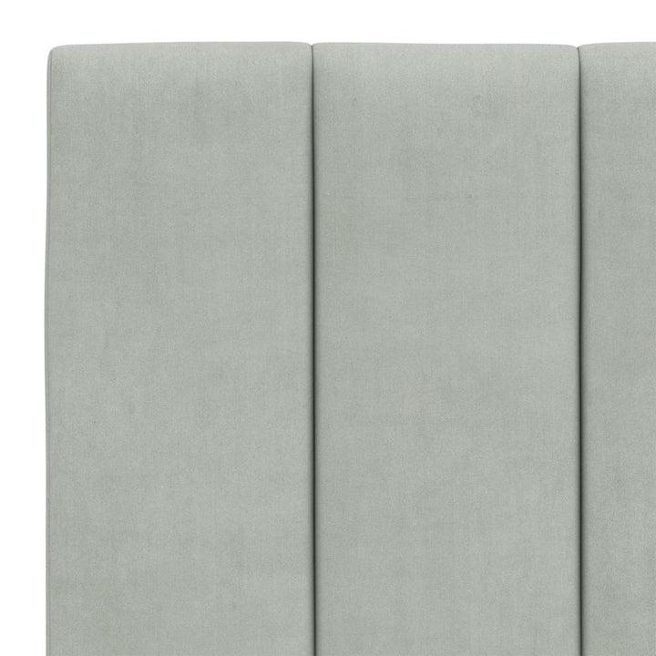 sengeramme uden madras Hanko Lysegrå 120x200 cm Fløjl