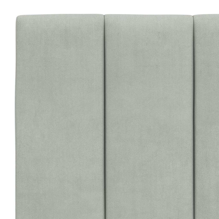 sengeramme uden madras Hanko Lysegrå 120x200 cm Fløjl