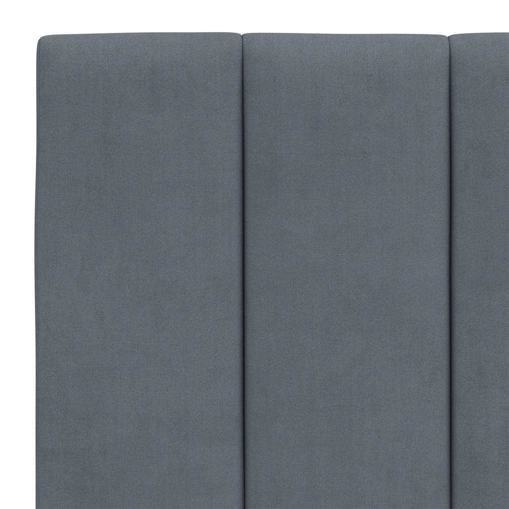 sengeramme uden madras Hanko Mørkegrå 120x200 cm Fløjl