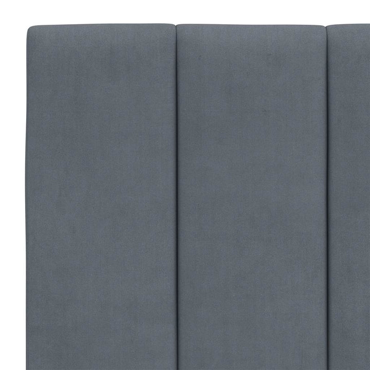 sengeramme uden madras Hanko Mørkegrå 120x200 cm Fløjl