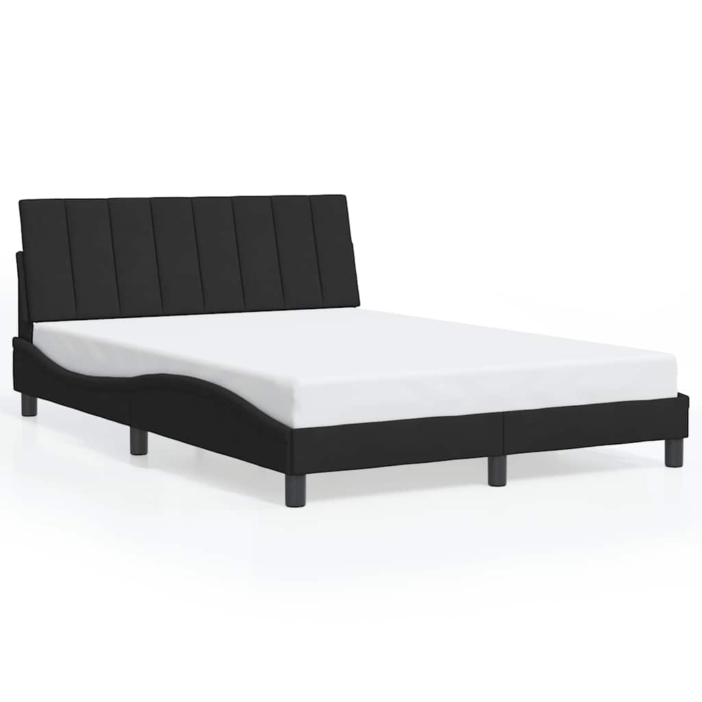 sengeramme uden madras Hanko Sort 120x200 cm Fløjl